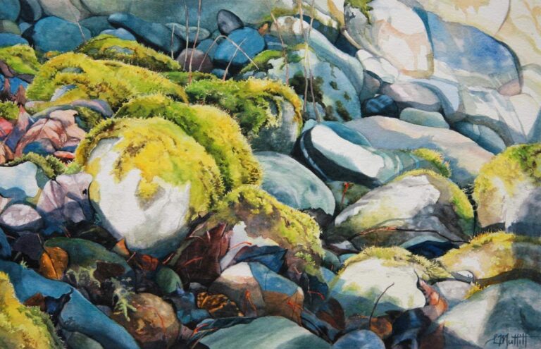 First Sunlight Beside the Riverbank